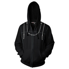 Kingdom Hearts Cospaly Hoodie 3D Printed Zip Up Jacket Coat  Men Women Casual Hooded Sweatshirt 2024 - buy cheap