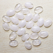 Natural White Quartz Stone Oval CAB CABOCHON Teardrop Beads For Jewelry Making Earrings Ring 18mm*25mm Wholesale 10Pcs/Lot 2024 - buy cheap