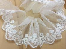 4 Meters Cotton DIY White Lace Fabric Embroidery Tulle Beautiful Lace Trim Mesh for Dress 6cm Width 2024 - buy cheap