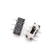 Interruptor de alternância 2p2t 2 arquivos 6 pés dvd interruptor smd 6p venda por atacado 10 peças