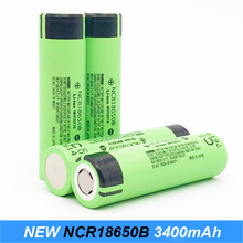 100% original NCR18650B 3.7 V 18650 3400 mAh bateria de lítio recarregável para lanterna da bateria/Power bank/e- uso da bicicleta Turmera jy1 2024 - compre barato