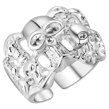 Женское Обручальное кольцо с розой, покрытое серебром 925 пробы, подарок на день Святого Валентина PJ238 2024 - купить недорого