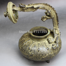 Queimador de incenso de cobre, longa duração, dragão, incenso, fornalha de bronze, decoração caseira, feng shui, ornamentos, incensário ~ 2024 - compre barato