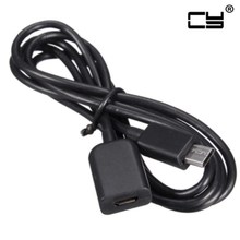 Cabo extensor de carregador de dados, alta qualidade, 1m, micro usb 2.0 b, 5 pinos, macho para fêmea, m/f, cabo de extensão de carregamento de dados, 100cm 2024 - compre barato