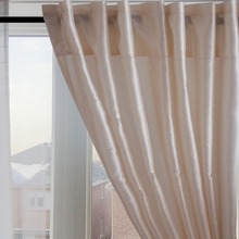 Free Shipping Fashionable High Quality 100% Polyester Faux Silk Cream Color Window Curtain Home Decoration 2024 - buy cheap