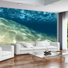 Wellyu-papel de parede personalizado 3d, cristal claro, mar, água, mural, plano de fundo de tv, papel de parede pintado, fototalapete tapety 2024 - compre barato