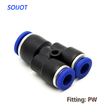10pcs Pneumatic Components PW, 3-way quick connector PW6-4, PW8-6, PW10-8, PW12-10, PW8-4, PW10-6, PW12-8 Fittings 2024 - buy cheap