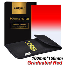 New Zomei Gradual Red Square Filter 100*150mm 100mm*150mm Lens Filter for Cokin Z-PRO Series Lee Hitech 4X6" Holder 100x150mm 2024 - buy cheap