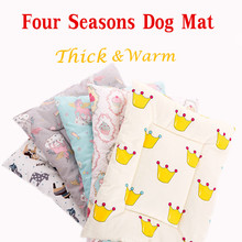 Cartoon Warm Dog Bed Mat Thicken Cotton Pet Sleeping Pad Four Seasons Cat Blanket Sofa Cushion For Small Large Dogs Cats 2024 - buy cheap