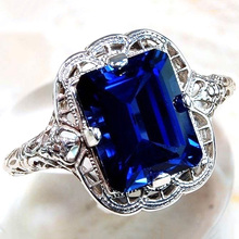 Роскошные Большие кольца с фианитом и кристаллами для женщин, винтажные квадратные фианиты, свадебные и вечерние кольца, обручальные модные ювелирные изделия, кольца 2024 - купить недорого