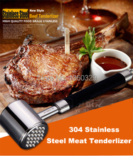 European Novelty Cooking Tools 304Stainless Steel Needle Meat Steak Tenderizer Two-sided Hammer  Kitchen Utensil Tools Accessory 2024 - buy cheap