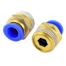1/2" PT Male Thread to 10mm Air Pneumatic Pipe Tube Straight Quick Coupler 2pcs 2024 - buy cheap