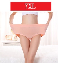7XL new women's plus size panties bamboo fiber briefs for fat high waist solid comfortable underwear 3pcs/lot excellent quality 2024 - buy cheap