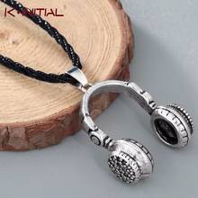 Kinitial Trendy Headset Design Pendant Necklace Vintage Bronze Music Headphones Necklaces Jewelry For Women Men Gifts 2024 - buy cheap