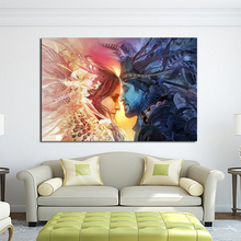 JQHYART Canvas Posters Wall Art Decorative Wall Pictures Couple Paintings No Frame Home Living Room Decor Printed Painting 2024 - buy cheap