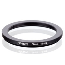 RISE(UK) 58 мм-49 мм 58-49 мм 58 до 49 понижающее кольцо-адаптер для фильтра черный 2024 - купить недорого
