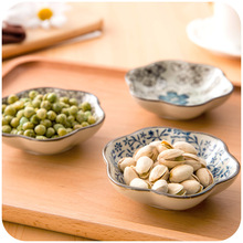 1pc Colored Ceramic Dish Japanese Sushi Dish Wind Seasoning Sauce Dishes Snack Dish Seasoning Small Plates 2024 - compre barato