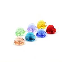 14mm 40Pcs Mixed Austrian Crystal Heart Pendant Glass Loose Beads Charms Jewelry Making Material DIY Crafts for Decoration 2024 - buy cheap