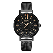 Модные простые мужские часы из нержавеющей стали, лучший бренд Geneva, Роскошные Аналоговые кварцевые мужские часы, повседневные Черные мужские часы, Montre Femme 2022 - купить недорого