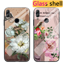 Funda de moda de cristal Floral para Huawei Honor 8 9 10 Lite, funda de silicona de peonía para Huawei Honor 8 Pro V9 V8 V10 View 10 2024 - compra barato