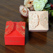 10 шт. Подарочная коробка для конфет, новые подарочные коробки для свадебных торжеств из крафт-бумаги, подарочные коробки для розовых пирогов, красные Экологичные коробки для промо-акций 2024 - купить недорого
