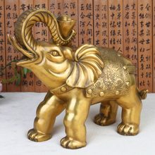 A copper elephant ornaments Zhaocai enrichment Home Furnishing town house decoration 2024 - buy cheap