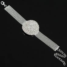 PPG&PGG Crystal Bracelet Link Chain Top Quality Crystal Watch Shaped Fine Jewelry Bracelets for Women Wedding Party Bijoux 2024 - buy cheap