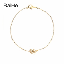 BAIHE Solid 18K Yellow Gold 0.03ct H/SI Natural Diamonds bracelet for Women Wedding Women Trendy Fine Jewelry gift браслет 2024 - buy cheap