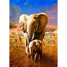 Diamond painting Forest elephants 5D Diy Diamond Drawing crafts Needlework round diamond Mosaic pasted Diamond embroidery SY 2024 - buy cheap