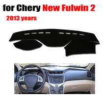 RKAC  Car dashboard cover mat for Chery New FULWIN 2 2013 years Left hand drive dashmat pad desk pad car dashboard stickers 2024 - buy cheap