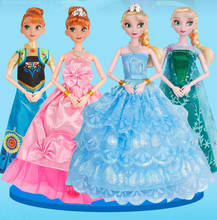 30cm New Baby Dolls Snow Queen Princess Anna Elsa Dolls Elsa Doll Kids Toys cartoon dolls children gift Girls birthday 2024 - buy cheap