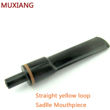 RU- MUXIANG New Tobacco Pipe Mouthpiece Briar Wooden Decoration Loop Straight Saddle 3mm Tenon Mouthpiece China Supplier be0026 2024 - buy cheap