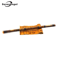 Профессиональная фиолетовая бамбуковая флейта Xiao, китайский вертикальный пикколо Shakuhachi, китайский классический традиционный музыкальный инструмент Dizi Xiao 2024 - купить недорого