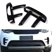 YAQUICKA Car Exterior Front Side Fog Light Lamp Bumper Air Intake Vent Frame Trim Cover For Land Rover Discovery 5 2017 ABS 2024 - buy cheap