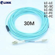 2pcs 30mtr OM3 Armored PatchCord 2 fiber SC-SC LC-LC LC-SC LC-FC armored ftth jumper 2 core optical fibre MM cable duplex ELINK 2024 - buy cheap