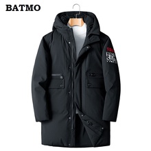 BATMO 2018 Новое поступление зимние высококачественные 90% белые утиные Пуховые Мужские куртки с капюшоном, мужские теплые парки с капюшоном Мужские размеры раньше MY163 2024 - купить недорого