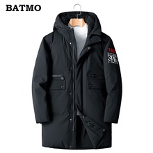 Batmo 2018 nova chegada inverno de alta qualidade 90% pato branco para baixo com capuz jaquetas masculinas, quente com capuz parkas masculino tamanho L-8XL my163 2024 - compre barato