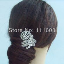 Bridal Hair accessories Wedding Hair Comb Bridal Rhinestone Crystal Flower Hair Comb Bridesmaid Jewelry FSE04206C1 2024 - buy cheap