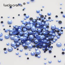 Lucia Crafts 500 шт./лот Горячая фиксация стразы кристаллы гладить на Стразы для свадебного платья, сумок Декор G0107 2024 - купить недорого