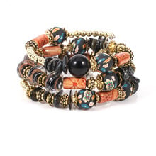 6Colors Fashion Glass Beads Bracelets & Bangles Pulseras Mujer Jewelry for Women Gift 2024 - buy cheap