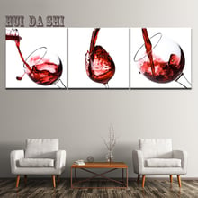 Pintura al óleo sin marco para decoración del hogar, lienzo en módulos, impresión artística de pared moderna, imagen de vino tinto, póster abstracto para obra de arte de pared 2024 - compra barato