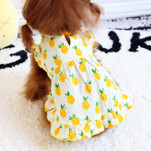 Pineapple Dog Dress Summer Pet Dog Clothes for Dogs Pets Clothing Puppy Pet Dresses Shirts for Dogs Skirt Hawaiian Pets Outfits 2024 - buy cheap