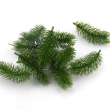 20pcs Artificial Plastic Green Pine Plants Branches Wedding Home Party Decorations DIY ChristmasTree Handcraft Accessories 2024 - buy cheap