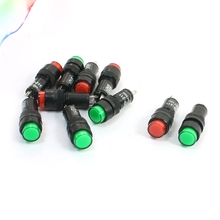 10Pcs Panel Mounted 220VAC Red Green Indicator Light Pilot Signal Lamp 2024 - buy cheap