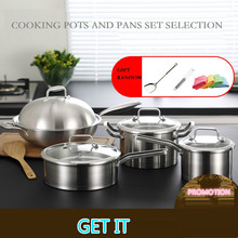 Casserole Set Cooking Pots and Pans Set Cookware Set Kitchen Pots  Cookware Set  Pot Set  Cooking Pots Kitchen 2024 - buy cheap