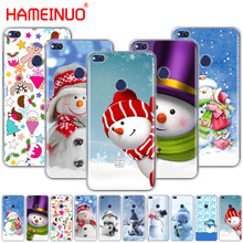 HAMEINUO Christmas Cute snowman snowflake Cover phone Case for huawei Ascend P7 P8 P9 P10 P20 lite plus pro G9 G8 G7 2017 2024 - buy cheap