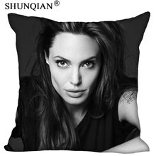 Новое поступление на заказ Наволочка Angelina Jolie 40x40 см 60x60 см больше размеров двойные боковые наволочки с принтом для дома 2024 - купить недорого