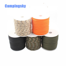 CAMPINGSKY 550 Paracord Parachute Cord Lanyard Tent Rope 9 Strand 100 FT rool Paracord For Hiking Camping 2024 - buy cheap