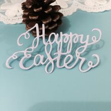 Happy Easter Metal Cutting Dies Stencil DIY Scrapbooking Album Stamp Paper Card Embossing Crafts Decor 2024 - buy cheap