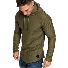 2019 New Fall fashion brands Men's monochrome hoodie light sweatshirt men's hoodie hip hop hoodie sportswear 2024 - buy cheap